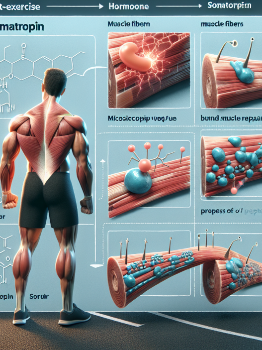 The role of somatropin in post-exercise muscle repair