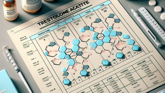 Sample cycle plan for trestolone acetato: 8 weeks